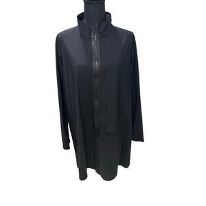 JASON Comfy USA Black Zip Tunic Jacket - Large- Chic Design